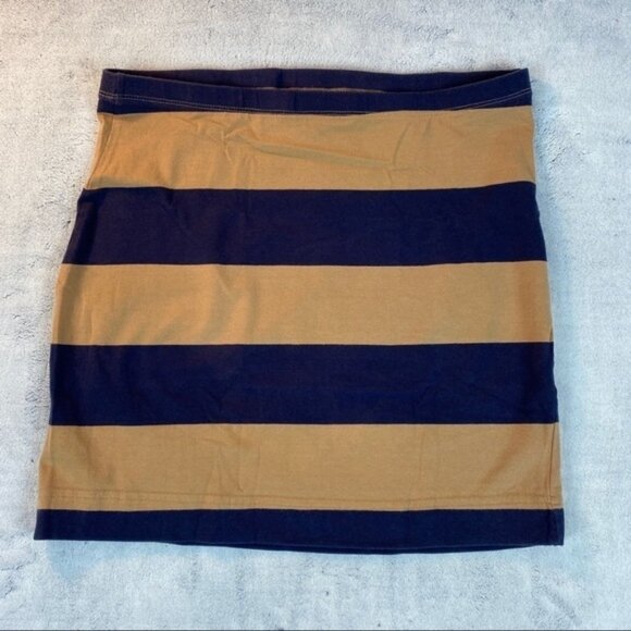 H&M Basic Tube Mini Skirt Striped Medium - Picture 1 of 6